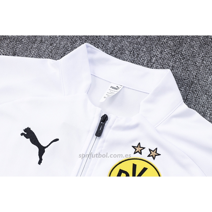 Chandal de Chaqueta del Borussia Dortmund 2022-2023 Blanco